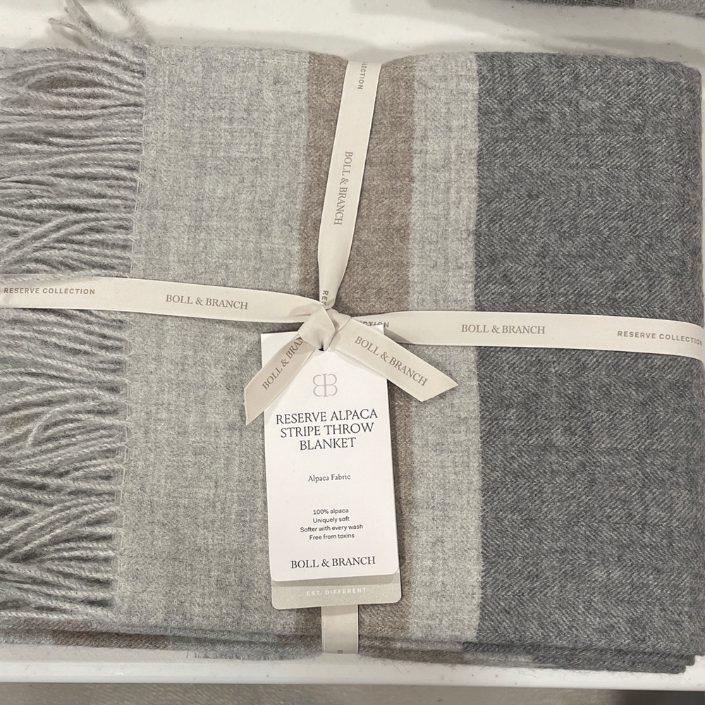 Boll & Branch Alpaca Throw